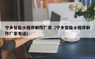 中国香港宁乡智能小程序制作厂家（宁乡智能小程序制作厂家电话）